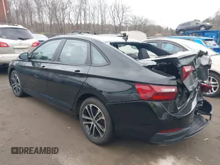 2024 Volkswagen Jetta Sport with VIN 3VWBM7BU9RM027744, listed as a IAAI auction lot 41688894 with 32,834 mi miles and . Bid and sale history available at DreamBid. Image 3.