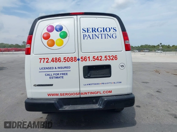 2020 Chevrolet Express Cargo with VIN 1GCWGBFP7L1118907, listed as a IAAI auction lot 41725301 with 83,978 mi miles and . Bid and sale history available at DreamBid. Image 15.