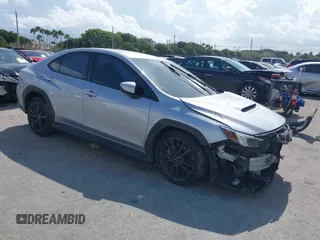 2022 Subaru WRX Premium with VIN JF1VBAF64N9014302, listed as a IAAI auction lot 41610336 with 34,021 mi miles and . Bid and sale history available at DreamBid. Image 1.