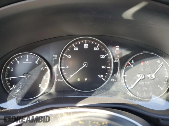 2025 Mazda 3 S Carbon Edition with VIN 3MZBPBCM7SM458520, listed as a Copart auction lot 44171065 with 2,214 mi miles and Clean Title. Bid and sale history available at DreamBid. Image 9.