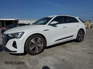2024 Audi Q8 e-tron Premium Plus z VIN WA15AAGE6RB025796, wystawiony jako Copart lot #54271535 z przebiegiem 29 045 mil mil oraz Szkoda całkowita • Salvage title. Historia ofert i sprzedaży dostępna na DreamBid. Obrazek 1.