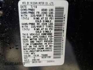 2020 Nissan Rogue SV с VIN JN8AT2MT3LW008823, выставлен на аукционе Copart как лот 49395235 с пробегом 71 187 миль миль и Чистый • Clean title. История ставок и продаж доступна на DreamBid. Изображение 13.