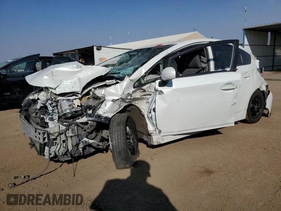 2012 Toyota Prius One with VIN JTDKN3DU4C1547473, listed as a Copart auction lot 74960944 with Not Provided miles and Salvage Title. Bid and sale history available at DreamBid. Image 1.