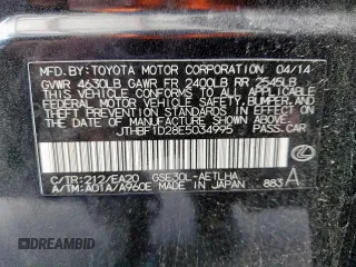 2014 Lexus IS 250 with VIN JTHBF1D28E5034995, listed as a Copart auction lot 61871785 with 139,544 mi miles and Clean title. Bid and sale history available at DreamBid. Image 13.