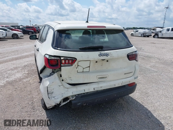 2018 Jeep Compass Sport with VIN 3C4NJCAB1JT151695, listed as a IAAI auction lot 42475636 with 77,607 mi miles and . Bid and sale history available at DreamBid. Image 6.