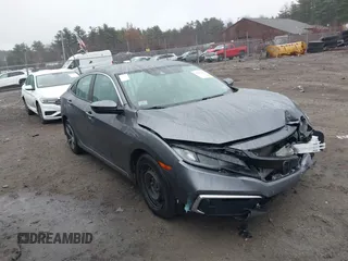2020 Honda Civic Sedan LX with VIN 2HGFC2F63LH574540, listed as a IAAI auction lot 40927929 with 91,138 mi miles. Bid and sale history available at carsss.com. Image 1.