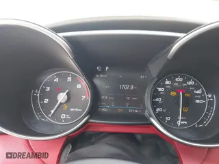 2018 Alfa Romeo Giulia Ti Sport with VIN ZARFAEEN1J7597134, listed as a IAAI auction lot 41783625 with 71,460 mi miles. Bid and sale history available at carsss.com. Image 16.