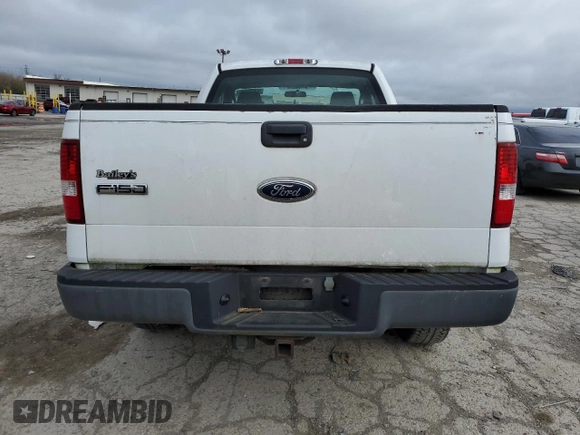 2005 Ford F-150 XL with VIN 1FTRF14W75NB60929, listed as a Copart auction lot 50913565 with 182,845 mi miles and Salvage Title. Bid and sale history available at carsss.com. Image 6.