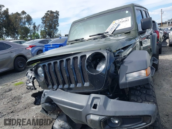 2022 Jeep Wrangler Unlimited Sport S with VIN 1C4HJXDG2NW196267, listed as a IAAI auction lot 41544282 with 18,547 mi miles. Bid and sale history available at carsss.com. Image 12.
