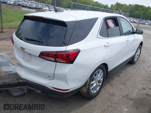 2022 Chevrolet Equinox LT z VIN 3GNAXJEV9NL132136, wystawiony jako IAAI lot #41976899 z przebiegiem 94 235 mil mil oraz . Historia ofert i sprzedaży dostępna na DreamBid. Obrazek 4.