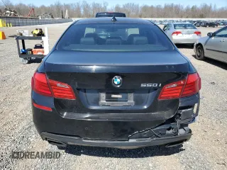 2013 BMW 5 Series 550i with VIN WBAFR9C54DD226730, listed as a Copart auction lot 50689595 with 95,742 mi miles and Clean Title. Bid and sale history available at carsss.com. Image 6.