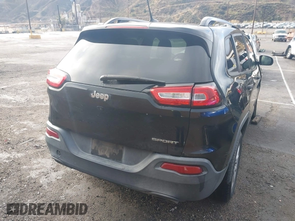 2016 Jeep Cherokee Sport with VIN 1C4PJLASXGW347372, listed as a IAAI auction lot 41788589 with 168,247 mi miles and . Bid and sale history available at DreamBid. Image 4.