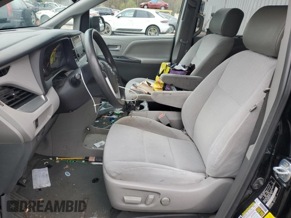 2017 Toyota Sienna LE Auto Access Seat with VIN 5TDKZ3DC9HS771019, listed as a Copart auction lot 45153325 with 113,210 mi miles and Salvage Title. Bid and sale history available at carsss.com. Image 7.