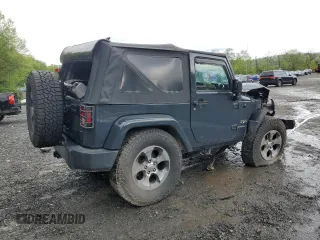 2017 Jeep Wrangler Sahara with VIN 1C4AJWBG5HL585280, listed as a Copart auction lot 54703555 with Not provided miles and Salvage title. Bid and sale history available at DreamBid. Image 3.