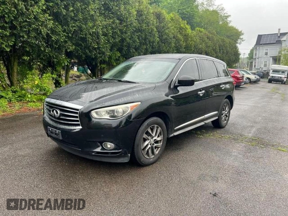 2013 Infiniti JX35 with VIN 5N1AL0MM5DC326840, listed as a Copart auction lot 73889324 with 180,891 mi miles and Clean Title. Bid and sale history available at carsss.com. Image 2.
