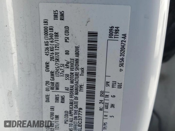 2020 Ford F-250 XL z VIN 1FT7W2ATXLEC37779, wystawiony jako Copart lot #42181425 z przebiegiem 126 511 mil mil oraz Nie do naprawy • Non repairable. Historia ofert i sprzedaży dostępna na DreamBid. Obrazek 12.