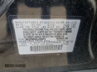 2020 Nissan Kicks SR with VIN 3N1CP5DV2LL533375, listed as a Copart auction lot 53901525 with 100,947 mi miles and Clean Title. Bid and sale history available at carsss.com. Image 13.