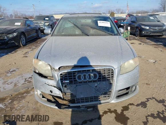 2008 Audi A4 2.0T with VIN WAUDF78E78A050728, listed as a IAAI auction lot 41400492 with 161,717 mi miles. Bid and sale history available at carsss.com. Image 12.