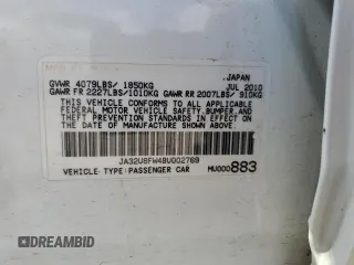 2011 Mitsubishi Lancer GTS with VIN JA32U8FW4BU002769, listed as a Copart auction lot 76273314 with 169,603 mi miles and Salvage Title. Bid and sale history available at carsss.com. Image 12.