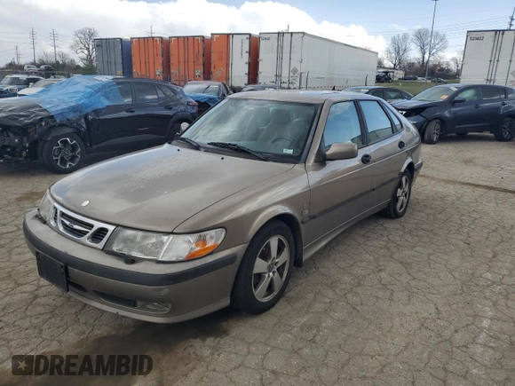 2002 Saab 9-3 z VIN YS3DF58KX22004947, wystawiony jako Copart lot #49740465 z przebiegiem Nie podano mil oraz Czysty tytuł • Clean title. Historia ofert i sprzedaży dostępna na DreamBid. Obrazek 1.