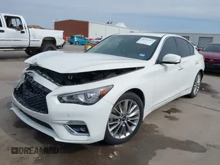 2021 Infiniti Q50 3.0t LUXE with VIN JN1EV7BP8MM706340, listed as a IAAI auction lot 41741217 with 63,212 mi miles. Bid and sale history available at carsss.com. Image 18.