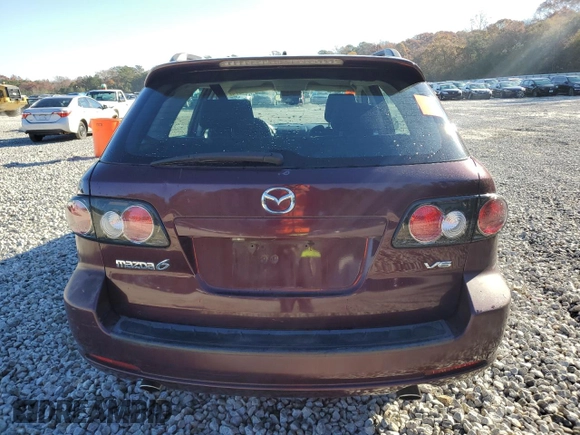 2007 Mazda 6 S Sport VE with VIN 1YVHP82D475M56362, listed as a Copart auction lot 82791874 with 172,045 mi miles and Salvage Title. Bid and sale history available at carsss.com. Image 6.