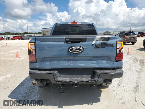 2024 Ford Ranger Raptor with VIN 1FTER4LR4RLE21079, listed as a Copart auction lot 73424754 with 2,141 mi miles and Salvage Title. Bid and sale history available at carsss.com. Image 6.