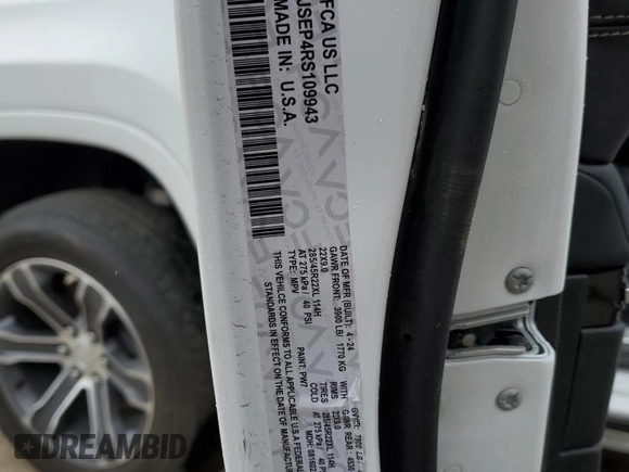 2024 Jeep Grand Wagoneer с VIN 1C4SJSEP4RS109943, выставлен на аукционе Copart как лот 53230095 с пробегом 27 251 миль миль и Списание • Salvage title. История ставок и продаж доступна на DreamBid. Изображение 13.