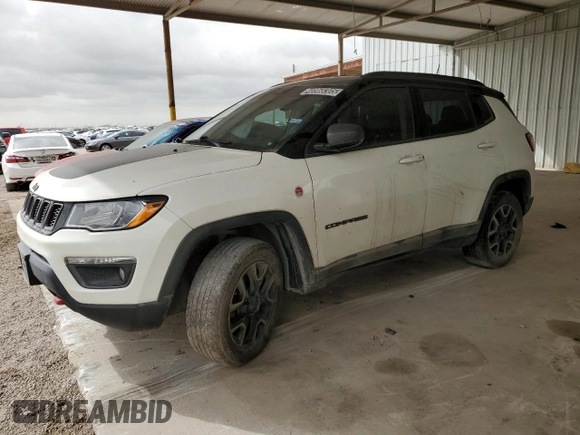 2019 Jeep Compass Trailhawk with VIN 3C4NJDDB9KT670934, listed as a Copart auction lot 48968305 with 101,129 mi miles and Clean Title. Bid and sale history available at carsss.com. Image 1.