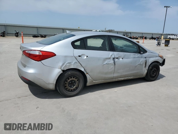 2016 Kia Forte LX with VIN KNAFK4A64G5493352, listed as a Copart auction lot 52154635 with 163,285 mi miles and Salvage Title. Bid and sale history available at carsss.com. Image 3.