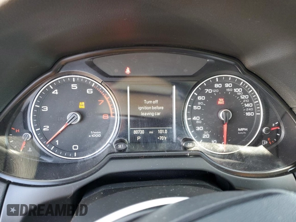 2015 Audi Q5 Premium Plus with VIN WA1LFAFP1FA094375, listed as a Copart auction lot 53404925 with 80,730 mi miles and Salvage title. Bid and sale history available at DreamBid. Image 9.