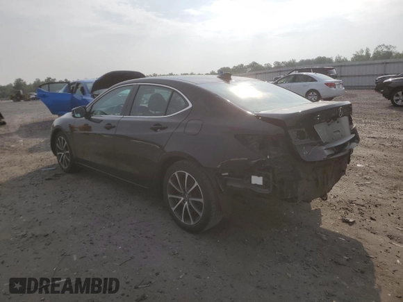 2015 Acura TLX Technology with VIN 19UUB2F50FA017332, listed as a Copart auction lot 60505425 with 108,617 mi miles and Salvage title. Bid and sale history available at DreamBid. Image 2.