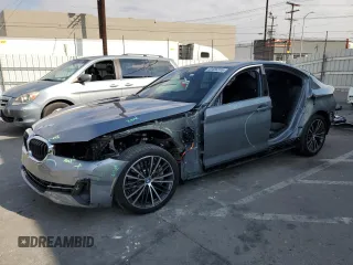 2023 BMW 5 Series 530e with VIN WBA13AG02PCL93920, listed as a Copart auction lot 43456315 with 14,769 mi miles and Salvage title. Bid and sale history available at DreamBid. Image 1.