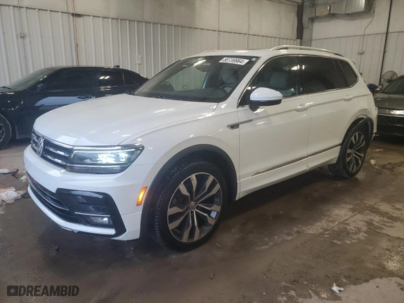 2020 Volkswagen Tiguan SEL Premium R-Line with VIN 3VV4B7AX9LM139031, listed as a Copart auction lot 80739964 with 72,415 mi miles and Salvage Title. Bid and sale history available at carsss.com. Image 1.