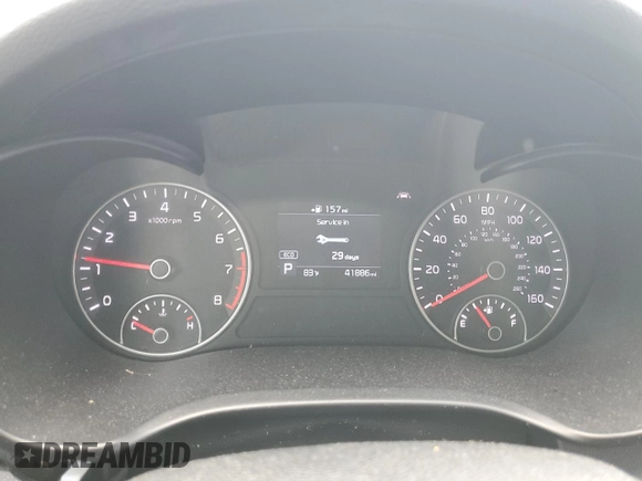 2019 Kia Optima LX with VIN 5XXGT4L33KG363946, listed as a Copart auction lot 57386055 with 41,886 mi miles and Salvage title. Bid and sale history available at DreamBid. Image 9.