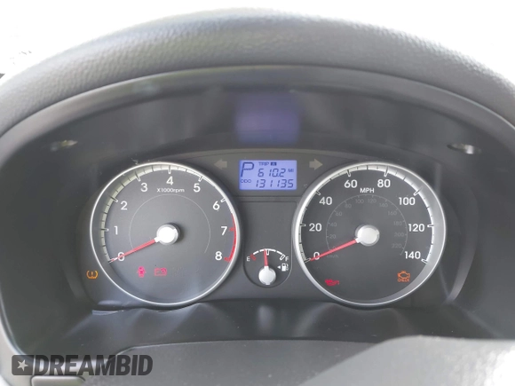 2011 Hyundai Accent GLS with VIN KMHCN4ACXBU619503, listed as a IAAI auction lot 42047496 with 131,135 mi miles. Bid and sale history available at carsss.com. Image 7.