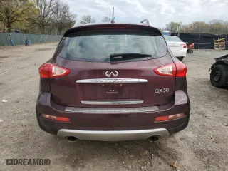 2017 Infiniti QX50 with VIN JN1BJ0RR3HM400097, listed as a Copart auction lot 52618555 with 128,565 mi miles and Salvage Title. Bid and sale history available at carsss.com. Image 6.