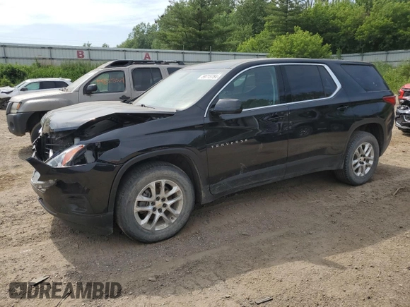 2019 Chevrolet Traverse LS with VIN 1GNERFKW7KJ315897, listed as a Copart auction lot 59715784 with 102,830 mi miles and Salvage Title. Bid and sale history available at carsss.com. Image 1.