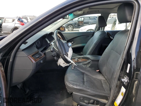 2007 BMW 5 Series 525i with VIN WBANE53577CY08041, listed as a Copart auction lot 50399925 with Not Provided miles and Salvage Title. Bid and sale history available at carsss.com. Image 7.