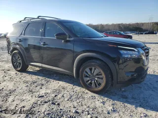 2023 Nissan Pathfinder SV with VIN 5N1DR3BC6PC231683, listed as a Copart auction lot 44133005 with 33,994 mi miles and Salvage Title. Bid and sale history available at carsss.com. Image 4.