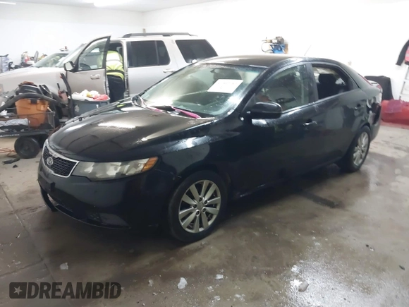 2012 Kia Forte EX with VIN KNAFU4A22C5540752, listed as a IAAI auction lot 41602187 with 191,121 mi miles. Bid and sale history available at carsss.com. Image 2.