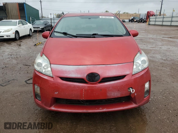 2010 Toyota Prius II with VIN JTDKN3DU5A0072810, listed as a Copart auction lot 54184345 with 277,371 mi miles and Clean Title. Bid and sale history available at carsss.com. Image 5.
