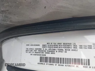 2005 Subaru Baja Turbo z VIN 4S4BT63C355105338, wystawiony jako IAAI lot #42263550 z przebiegiem 235 591 mil mil oraz . Historia ofert i sprzedaży dostępna na DreamBid. Obrazek 9.