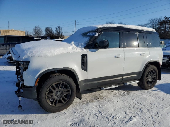 2024 Land Rover Defender S with VIN SALEJ7EX6R2347361, listed as a Copart auction lot 87747555 with 4,176 mi miles and Salvage Title. Bid and sale history available at carsss.com. Image 1.