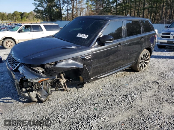 2018 Land Rover Range Rover Sport HSE z VIN SALWR2RK0JA183677, wystawiony jako Copart lot #48119615 z przebiegiem 55 233 mil mil oraz Szkoda całkowita • Salvage title. Historia ofert i sprzedaży dostępna na DreamBid. Obrazek 1.