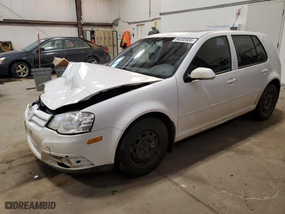 2008 Volkswagen City Golf with VIN 9BWEL41J384012245, listed as a Copart auction lot 89205935 with NaN miles and Salvage Title. Bid and sale history available at carsss.com. Image 1.