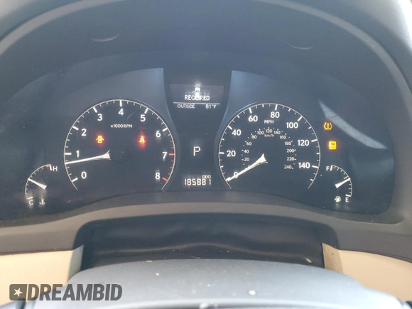 2011 Lexus RX 350 with VIN 2T2ZK1BA3BC045581, listed as a Copart auction lot 59154125 with 185,881 mi miles and Clean title. Bid and sale history available at DreamBid. Image 9.