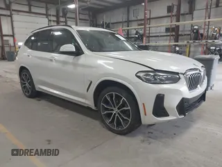 2022 BMW X3 xDrive30i with VIN 5UX53DP02N9K40520, listed as a IAAI auction lot 42086111 with 20,995 mi miles and . Bid and sale history available at DreamBid. Image 1.