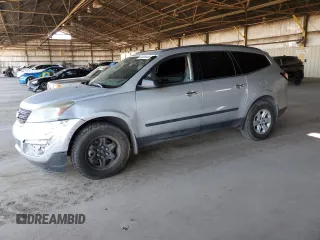 2016 Chevrolet Traverse LS z VIN 1GNKRFED5GJ246535, wystawiony jako Copart lot #60699665 z przebiegiem 168 003 mil mil oraz Czysty tytuł • Clean title. Historia ofert i sprzedaży dostępna na DreamBid. Obrazek 1.