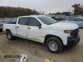 2021 Chevrolet Silverado 1500 Work Truck with VIN 1GCUYAEF8MZ307091, listed as a Copart auction lot 81275434 with 101,822 mi miles and Salvage Title. Bid and sale history available at DreamBid. Image 4.